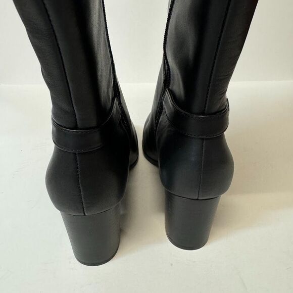 Giani Bernini Womens 9.5 M Black Zip Up Knee High Heel Boots NIB ZV0 - Picture 5 of 6